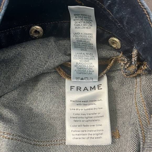 Frame Denim Dark Blue Ankle Jeans - Picture 9 of 10